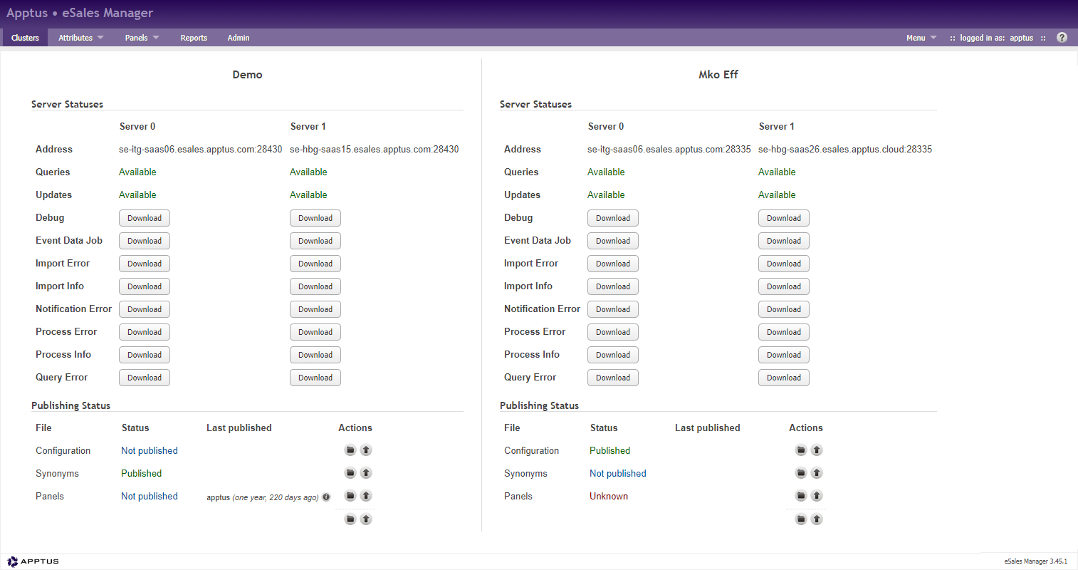 Voyado Elevate manager - Cluster view