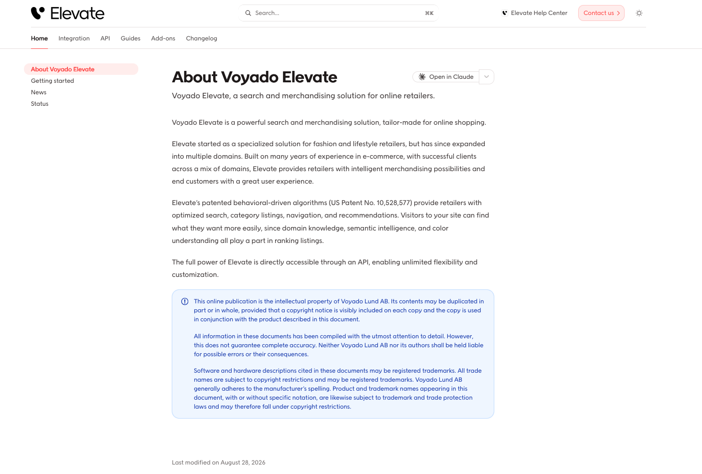 New documentation platform